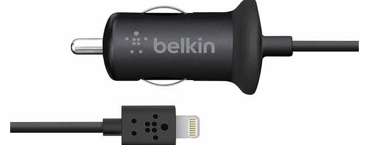 Micro Car Charger with Connector - Black