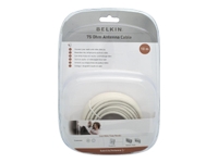 belkin PRO Series 75 OHM Antenna Cable with Adaptor - aerial cable kit - RF