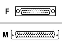 Belkin SCSI external cable 50 pin DSub male 25 pin DSub female
