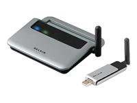 Belkin Wireless USB Hub - hub - 4 ports