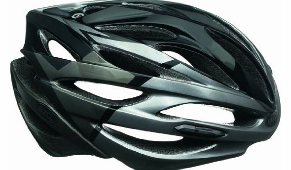 Bell Array Helmet - Black/Titanium Velocity, Medium