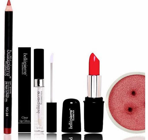 bellapierre Cosmetics All About Lips Kit, Evening