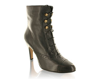 Belle and Mimi Victorian Lace Up Ankle Boot