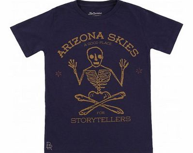 Keny skeletton t-shirt Navy blue `10 years