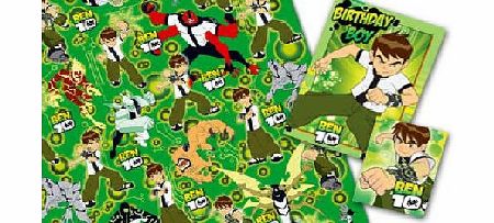 Ben 10 Giftwrap, Card and Tag Set