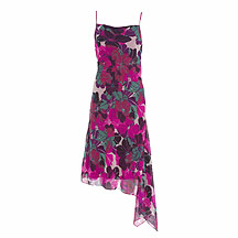 Pink shadow floral dress