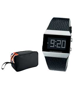 Blue LCD and Bag Watch Set