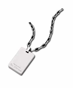 Brushed Chrome Tag Chain
