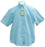 Ben Sherman FA23 Short Sleeve Shirt Sky Blue Size Large