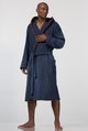 hooded towelling gown