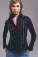 long-sleeved stretch fitted shirt