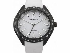 Ben Sherman Mens All White Silicone Strap Watch