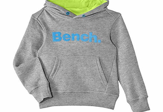 Bench Boys Loopjump Hooded Hoodie, Grey Marl, 3 Years (Manufacturer Size:3-4)