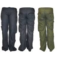 CARGO WITH EMB WAIST PANT - BLN600