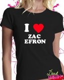 I Love Zac Efron High School Musical T-shirt,M