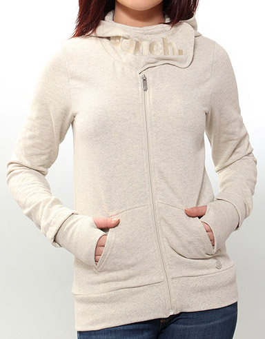 Bench Ladies Putt Zip hoody - Cream
