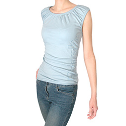 Logo Ruched Top