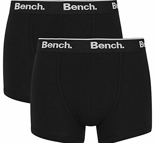 Bench Mens 2 Pack Fashion Trunks - Black - L