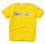 Mens Newton Photographic Corp Logo T-Shirt Sunny Yellow