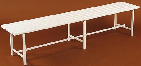 Bench without backrest