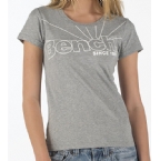 Bench Womens Morning Glory Solar T-Shirt Grey Marl