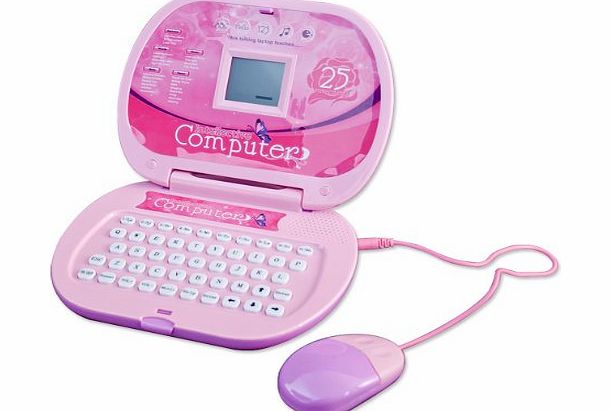 Toys Girls 25 Function Laptop Computer (Pink)