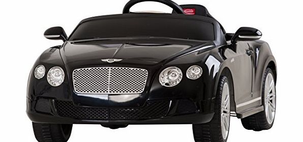 Bentley Continental GT - Licensed 12v Electric Kids Ride on Car (Black)