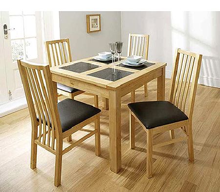Atlantis Natural Square Dining Table - WHILE