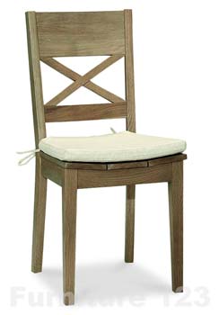 Bentley Designs Callista Smoky Oak Dining Chairs (pair)