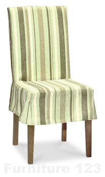 Bentley Designs Callista Smoky Oak Upholstered Dining Chairs