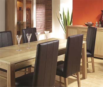 Bentley Designs Montana Dining Set with Leather Chairs