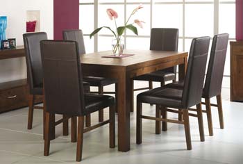Panama Dining Set with Brown Chairs