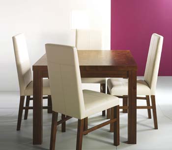Panama Square Dining Set in Ivory