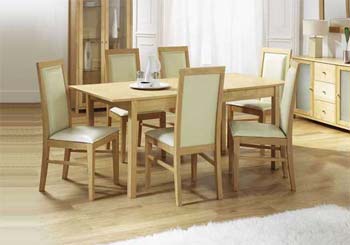 Bentley Designs Riga Maple Butterfly Dining Set