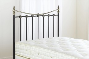 Bentley Double Ancona Headboard - Black/Brass