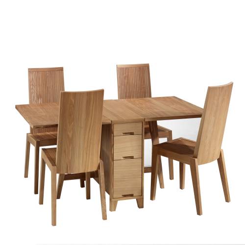 Bento Dining Set with 4 chairs
