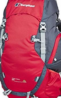 Berghaus Mens Trail Head 65 Bronze Ruck Sack - Extreme Red/Carbon