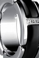 Bering Time Ladies Size L Black Ceramic Link Ring