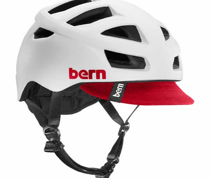 Bern Mens Bern Allston Zipmold Helmet - Satin White