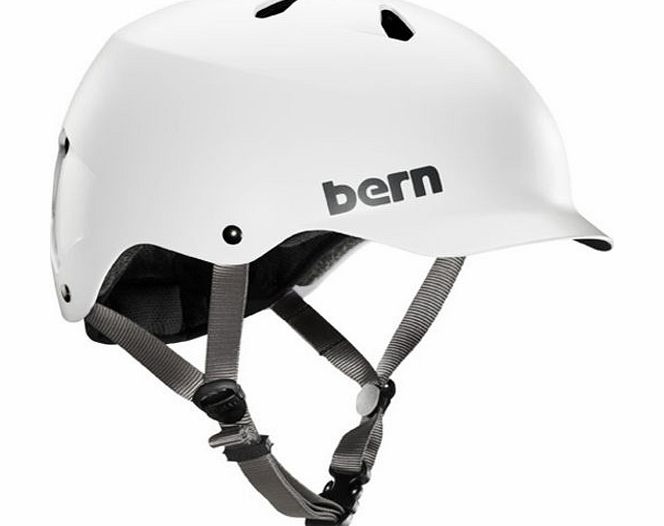 Bern Mens Bern Watts EPS Helmet - Satin White