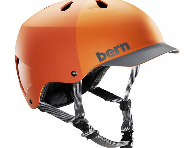 Bern Mens Bern Watts H20 Helmet - Matte Orange