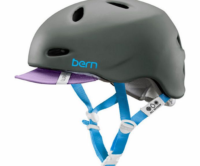 Bern Womens Bern Berkeley Zipmold Helmet - Matte Grey