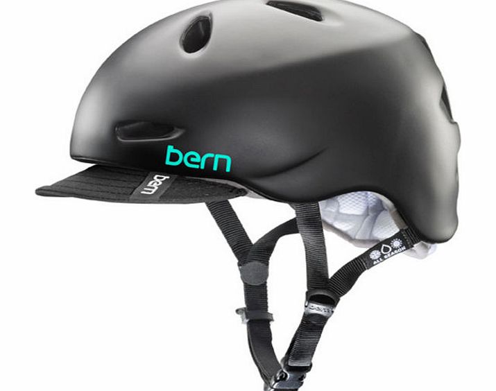 Bern Womens Bern Berkeley Zipmold Helmet - Satin Black