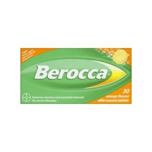 Berocca Orange Flavour Effervescent Tablets - 30