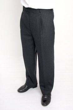Berwin and Berwin Berwin Charcoal stripe suit trouser