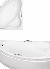 Besco ADA Offset Corner Bath SPACE SAVER 1400 x 900mm WITH HANDLE (INCL PANEL   STAND AND HANDLES) *RIGHT HAND*