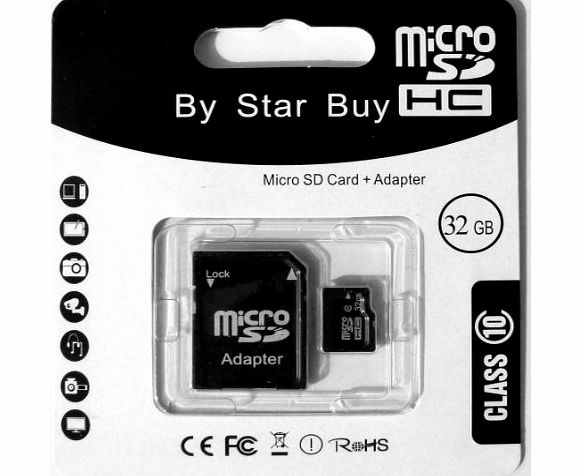 NEW 32GB MICRO SD SDHC MEMORY CARD, CLASS 10...THE HIGH PERFORMANCE CHOICE FOR DIGITAL SOUND & IMAGE CAPTURE* TO WHICH PROVIDES UNIVERSAL COMPATIBILITY WITH OTHER DEVICES USING A FULL-SIZE SD MEMO