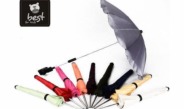 Best For Kids Universal Stroller Umbrella LATEST TECHNOLOGY Maximum UV Protection Standard 801 - umbrella and umbrella suitable for any pram, flexible and foldable, 13 colors to choose