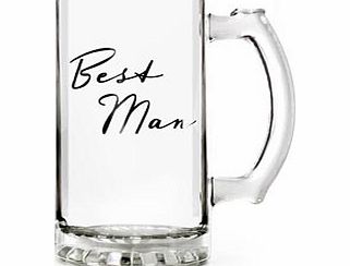 Man Glass Tankard