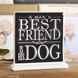 BEST of Breed Mans Best Friend Dog Ceramic